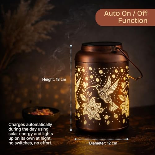 Solar Hummingbird Lantern for Garden