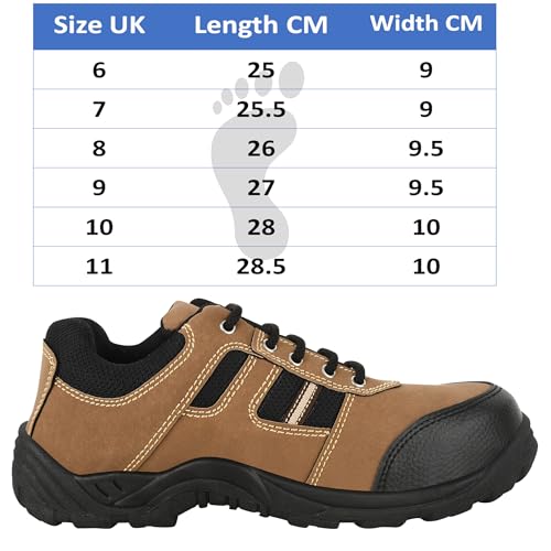ELECANT Lace-up Steel Toe Safety
