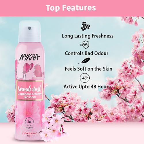 Nykaa Wanderlust Japanese Cherry Blossom Deodrant - Image 4