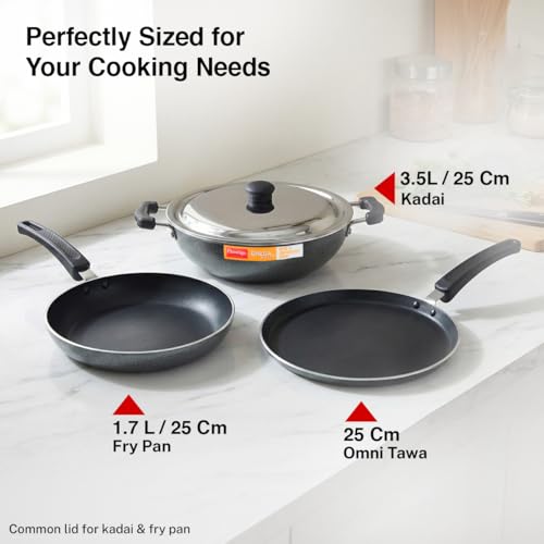 Prestige Non-Stick 3 Pc Cookware