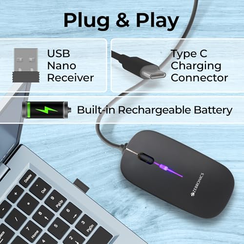 Zebronics Wireless Mouse, Dual Mode