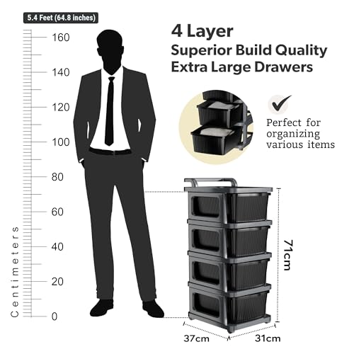 Kuber Industries 4 Layer Heavy