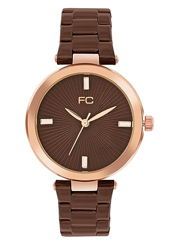 French Connection Colette Brown Round Analog Watch for Women - FCN00073D