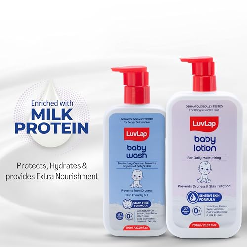 LuvLap Baby Wash 600 ml + Baby Lotion 700 ml Combo Set - Image 2