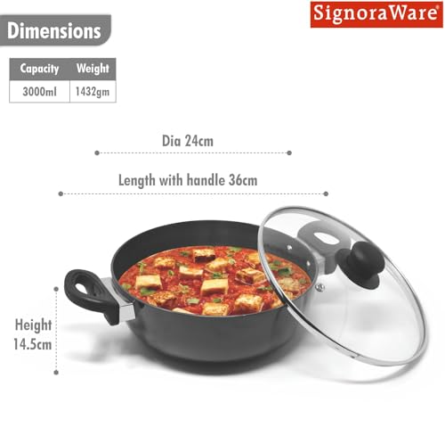 Signoraware Opulent Non Stick Kadhai