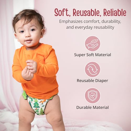 LuvLap Reusable Baby Cloth Diaper