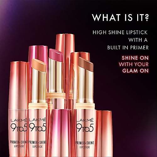 Lakme 9to5 P+S Lipstick SM1 Blush Mauve - Image 4