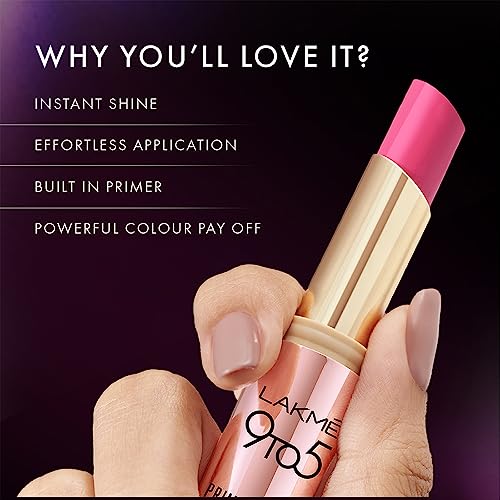 Lakme 9to5 P+S Lipstick SM1 Blush Mauve - Image 7