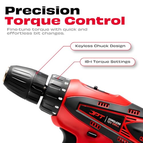 JPT 12-volt Multi-Tasking 3/8-inch Keyless