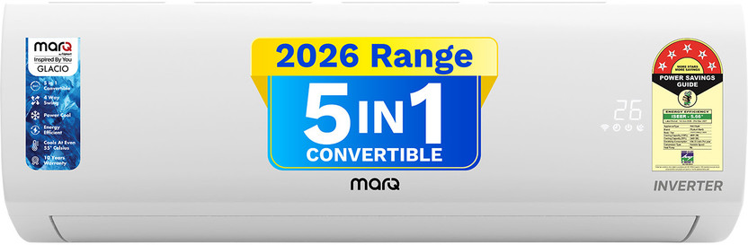 MarQ by Flipkart 2026 Model 1.5 Ton 5 Star Split Inverter 5-in-1 ...more