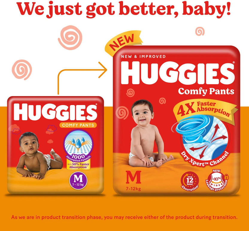 Huggies Comfy Baby Diaper Pants
