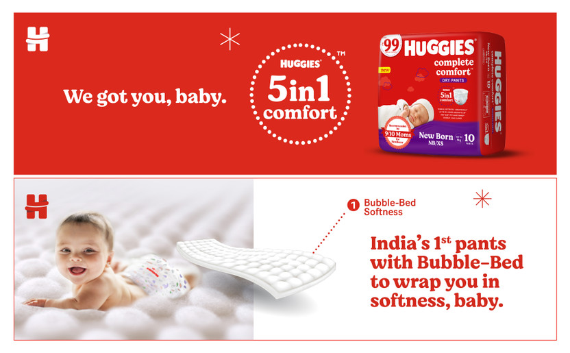 Huggies Comfy Baby Diaper Pants