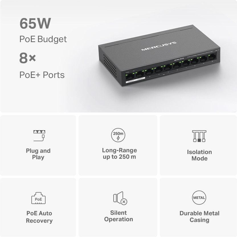 Mercusys MS106LP 6 Ports 100