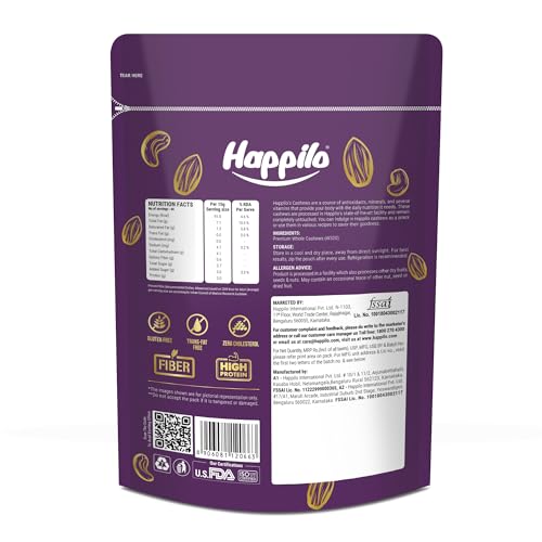Happilo Premium Natural Whole Cashews