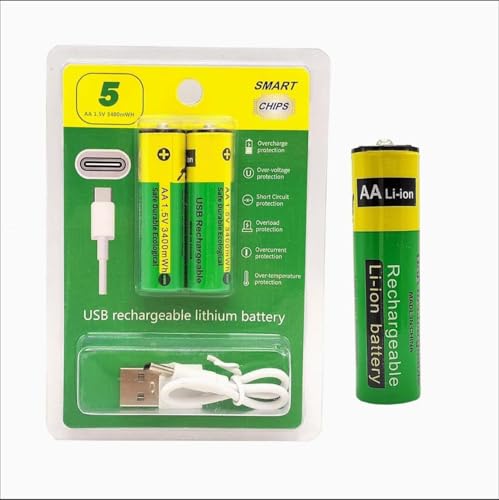 AA USB Rechargeable Lithium Battery