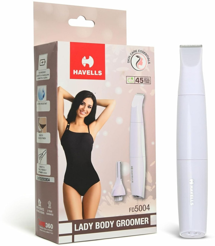 HAVELLS 5001 Trimmer 24 min Runtime 5 Length Settings (White) - Image 4