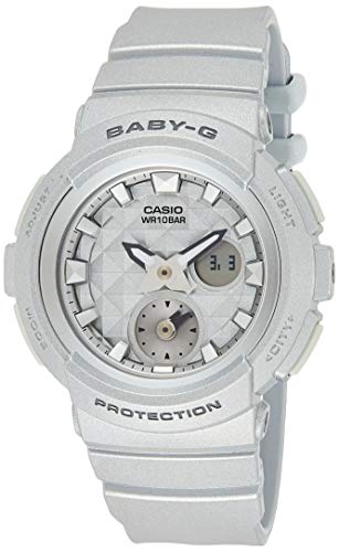 Casio Resin Baby-G Analog-Digital Grey Dial & Band Women's Watch - Bga-195-8Adr (Bx077)
