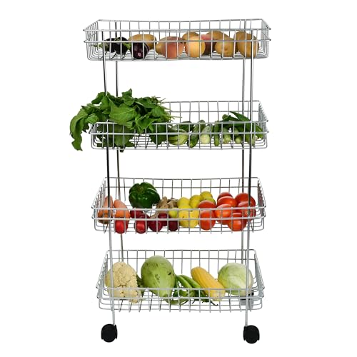 Kitchen Trolley Portable Modern Rack
