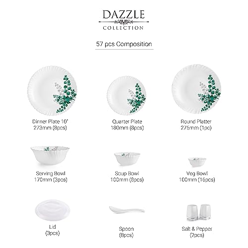 Cello Opalware Dazzle Series Aqua