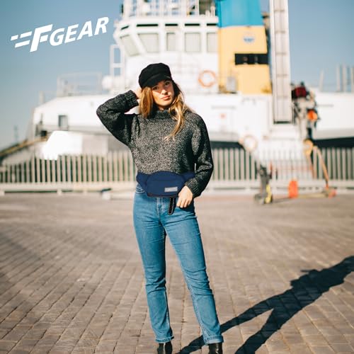 F Gear Touche Navy Canvas 4L Waist Bag - Image 2