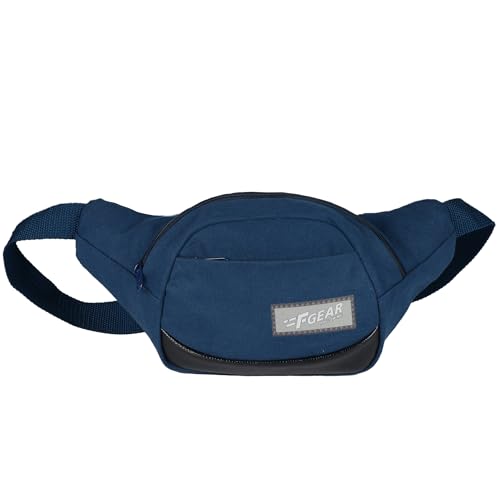 F Gear Touche Navy Canvas 4L Waist Bag - Image 4