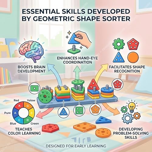 Kids Mandi® Geometric Shape Sorter