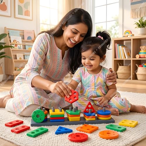 Kids Mandi® Geometric Shape Sorter