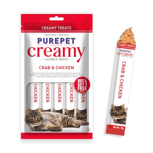 PurepetCreamy Cat lickable Treats, Crab