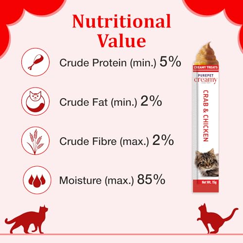 PurepetCreamy Cat lickable Treats, Crab