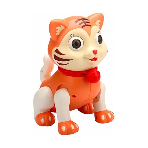 Kids Mandi Dancing Tiger Toy with Musical Effects & 3D Lights | Interactive Music & Light-Up Animal Toy for Kids (Multicolour)