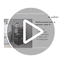 3-Layer Round Storage Trolley –