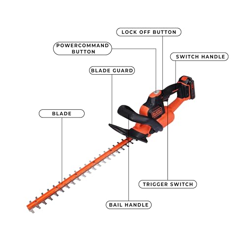 BLACK+DECKER GTC18502PCF Cordless Hedge Trimmer