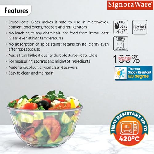 SignoraWare Prism Brorsilicate Glass Serving