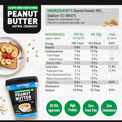 MYFITNESS Zero Peanut Butter Classic