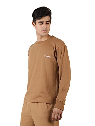 CHKOKKO Men's Terry Cotton Loose