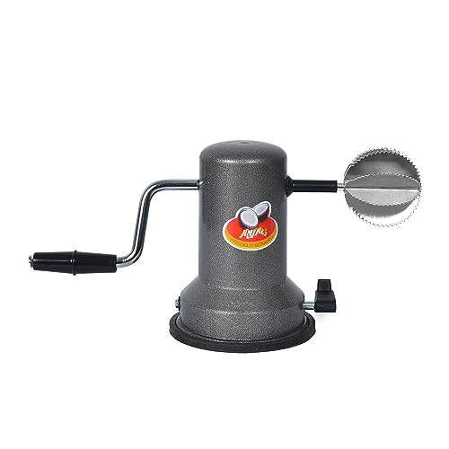 Anjali - CO.03 Sleek Stainless Steel Vacuum Base Coconut Scrapper, Black