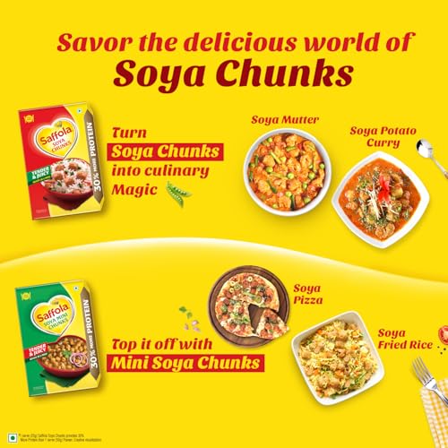 Saffola Soya Chunks, Tender & Juicy, 53% Protein, 1kg - Image 5