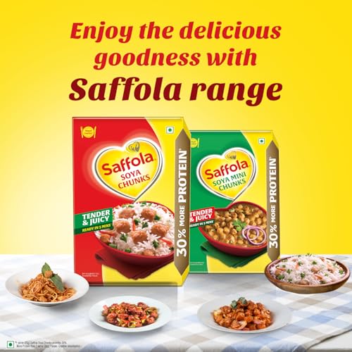 Saffola Soya Chunks, Tender & Juicy, 53% Protein, 1kg - Image 6