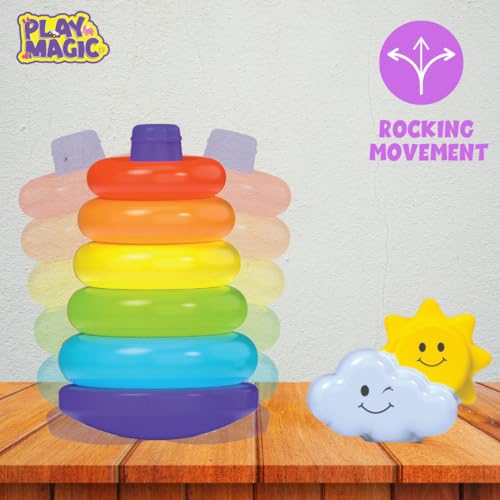 PlayMagic Rainbow Rocking Ring Stacker