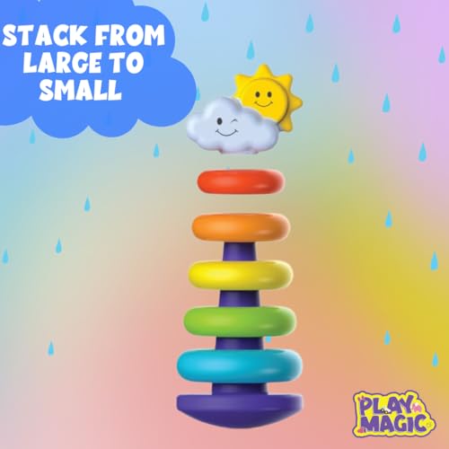 PlayMagic Rainbow Rocking Ring Stacker