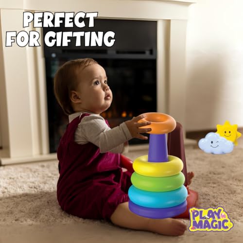 PlayMagic Rainbow Rocking Ring Stacker