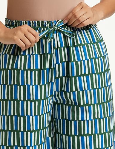Amazon Brand - Myx Cotton Palazzos,PAG 207_Black Blue_XS - Image 5