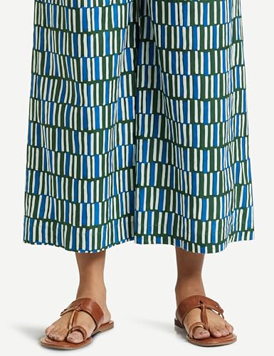 Amazon Brand - Myx Cotton Palazzos,PAG 207_Black Blue_XS - Image 6
