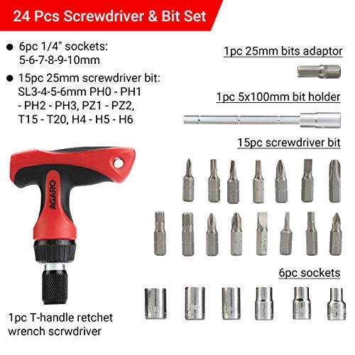 AGARO Screwdriver & Bit Set