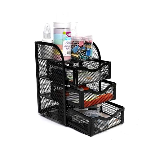 Neomate 3-Drawer Metal Mesh Mini