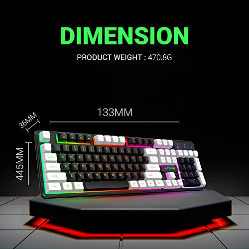 Ant Esports KM1400 Pro Backlit Membrane Gaming Keyboard - Image 7