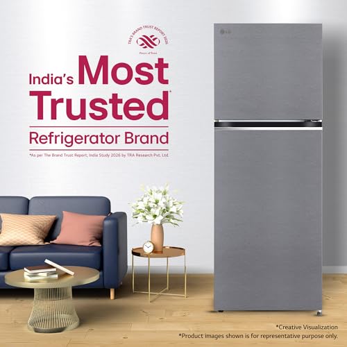 LG 322 L, 2 Star, Convertible, Smart Inverter, Frost Free Double Door Refrigerator (GLT3226SNDS, Dazzle Steel, Express Freeze & Multi Air Flow) - Image 7