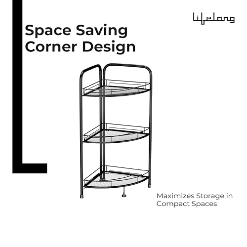 Lifelong 3-Tier Corner Shelf Rack
