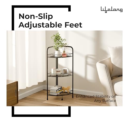 Lifelong 3-Tier Corner Shelf Rack