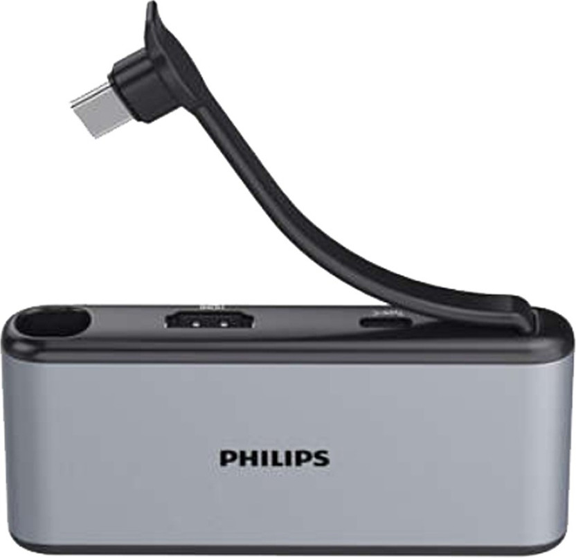 PHILIPS 5 in 1 USB DLK5528C/00 USB Hub (Grey)